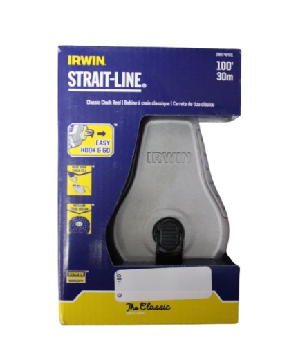 Irwin Straight-line Classic Aluminum Chalk Reel 100ft