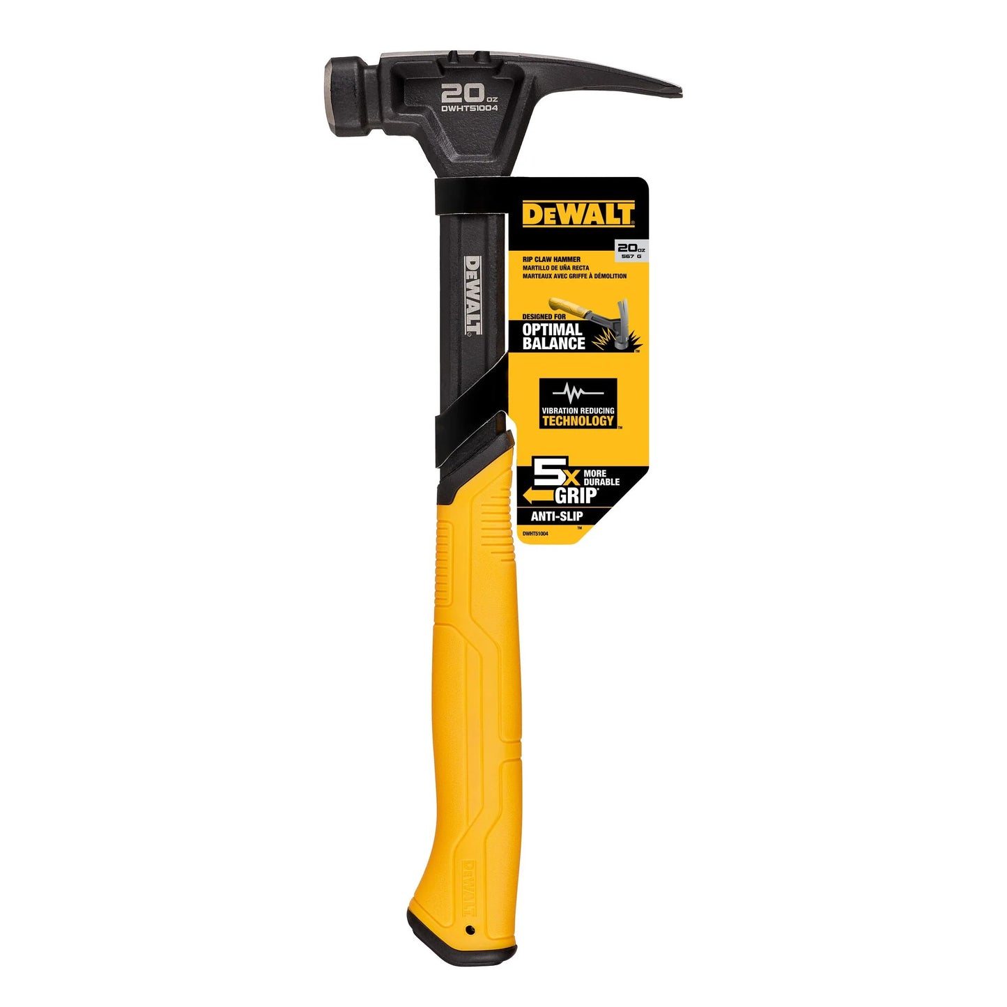 DeWalt Steel Rip Claw Hammer w/ Anti Slip Handle