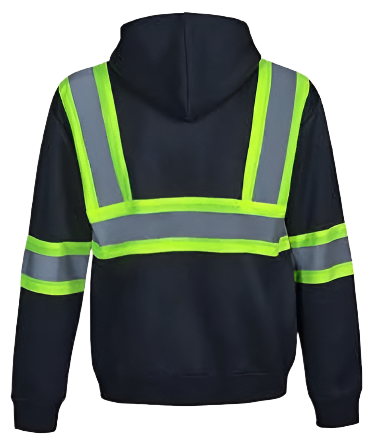 Green and Green Hoodie Work Wear