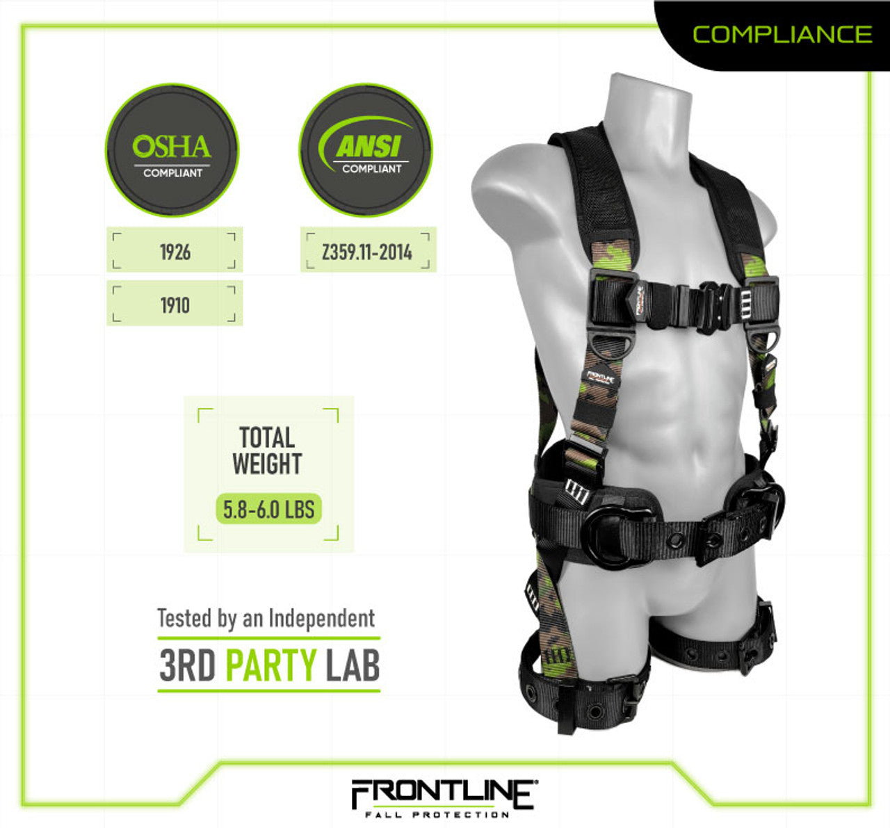 Frontline Camouflage Full Body Harness
