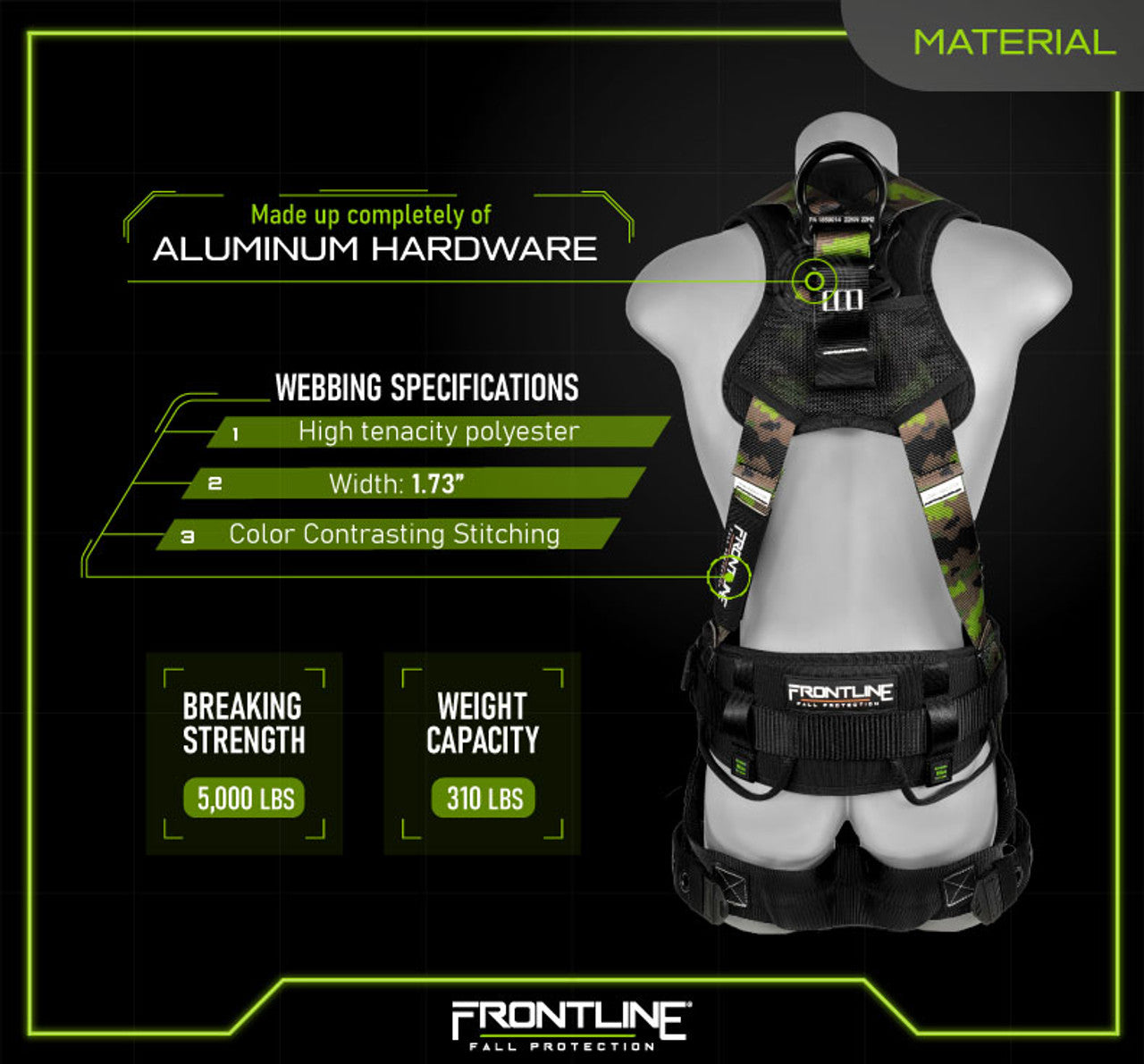 Frontline Camouflage Full Body Harness