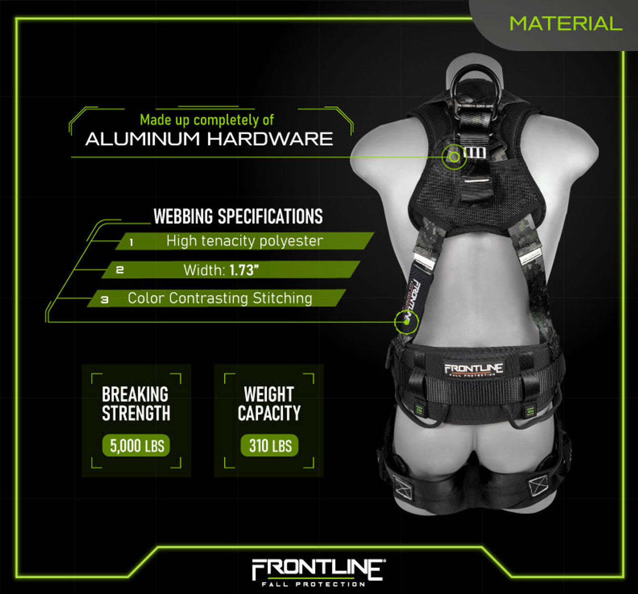 Frontline Digital Camo Full Body Harness