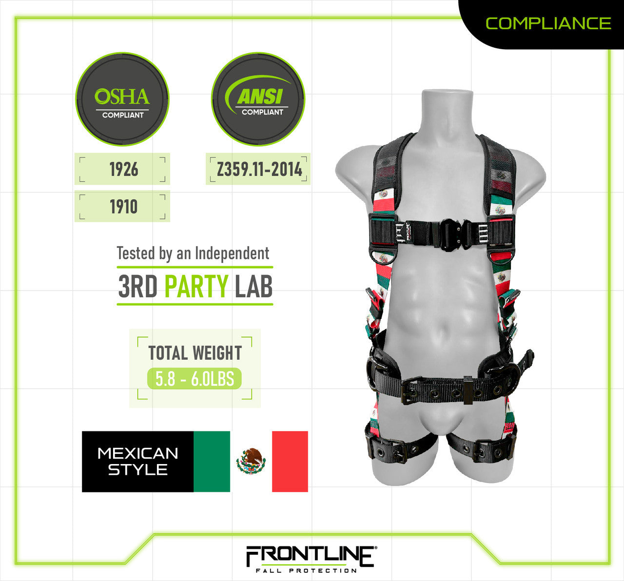 Frontline  Mexican Style Full Body Harness